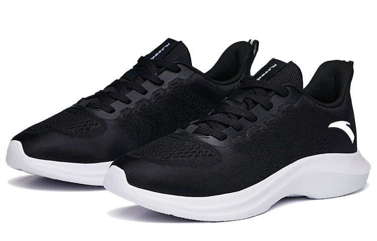 Anta Cushioning Breathable Abrasion Resistant Slip Resistant Low top Running Shoes Men’s Black