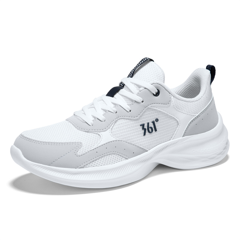 361° Cushioning Breathable Lightweight Low top Casual Running Shoes Men’s Feather White Photon Gray