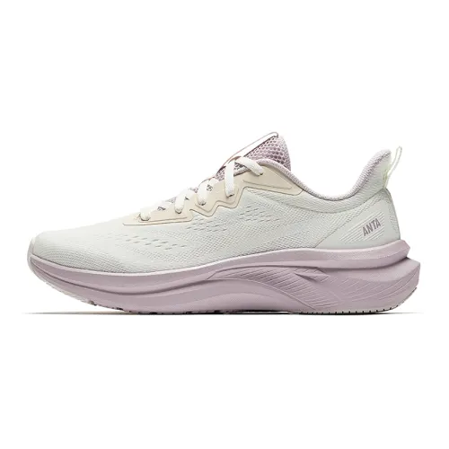 Anta Slip Resistant, Abrasion Resistant, Breathable Low top Casual Running Shoes Women's White Pink