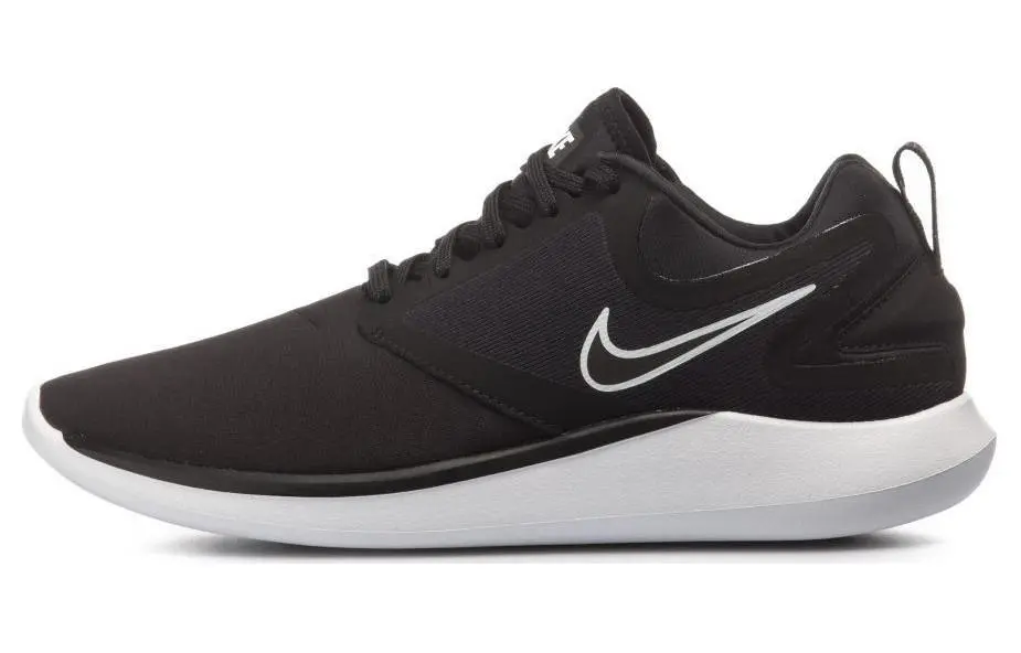 Nike Lunarsolo Cushioning Breathable Cushioning Breathable Low top Running Shoes Men's Black White