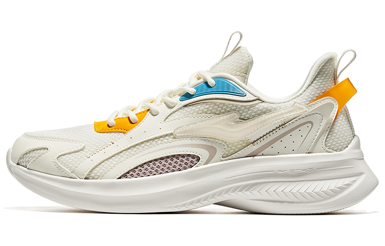 Erke Regular Low top Running Shoes Men’s White Orange Yellow