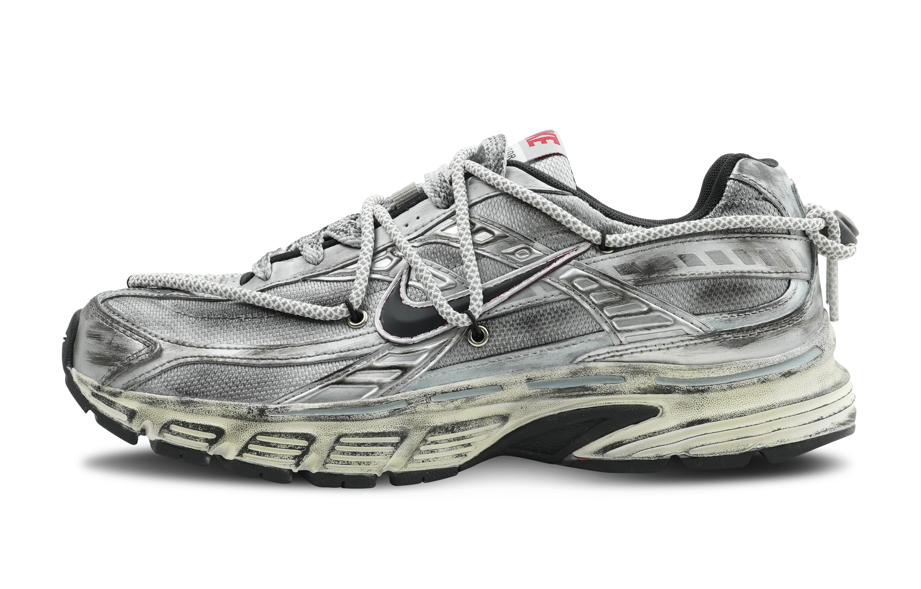 Nike Initiator Low top Casual Running Shoes Men's Silver White