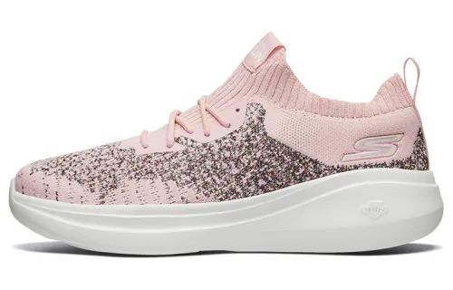 Skechers Sports Cushioning Breathable Slip Resistant Low top Running Shoes Women's Light Pink