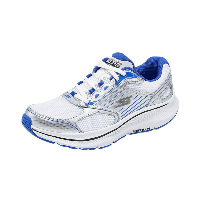 Skechers Go Run Consistent 2.0 Mesh Abrasion Resistant Low top Running Shoes Men’s White Blue