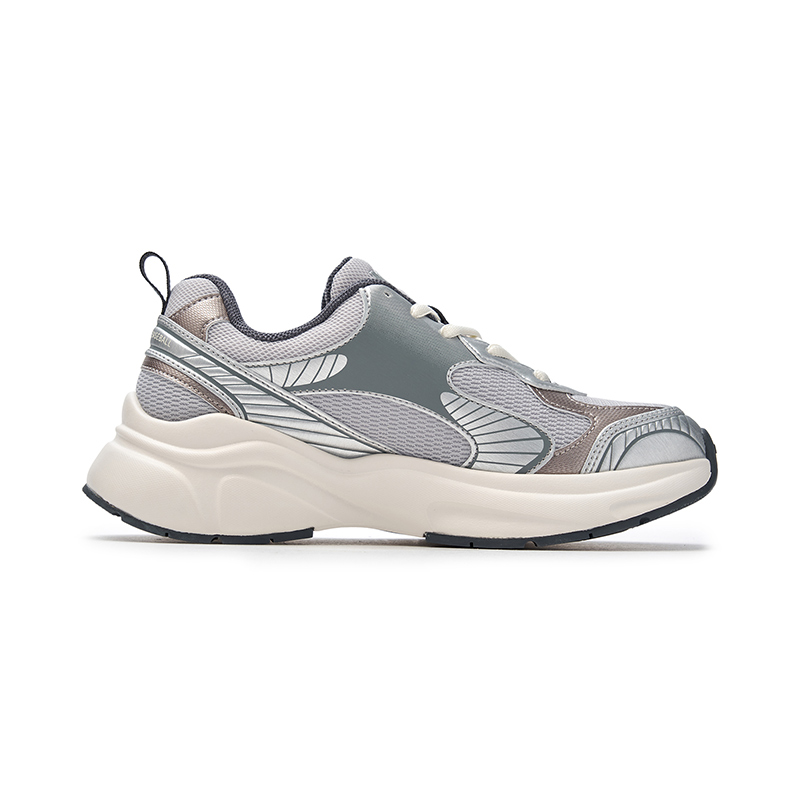MLB Chunky Jogger Low top Casual Running Shoes Unisex Light Gray