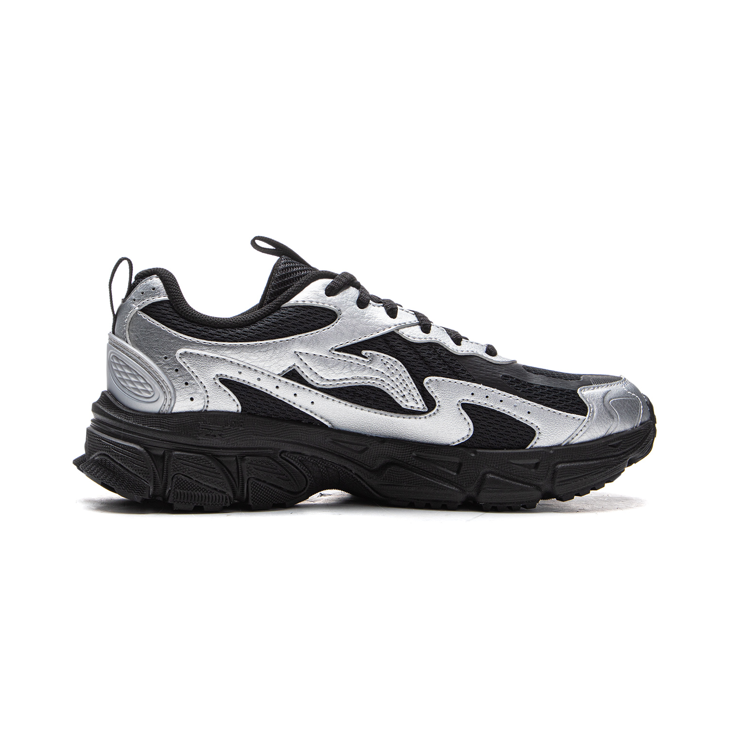 Li Ning Carefree V2 Cushioning Slip Resistant Abrasion Resistant Rebound Low top Running Shoes Women’s Black Silver