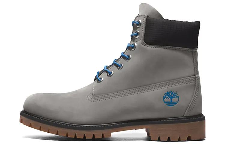 Timberland Premium 6 Inch Short Outdoor Boots Gray Black Blue
