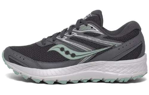 Saucony Cohesion 13 Running Shoes Women's Low Top Dark Gray Mint Green