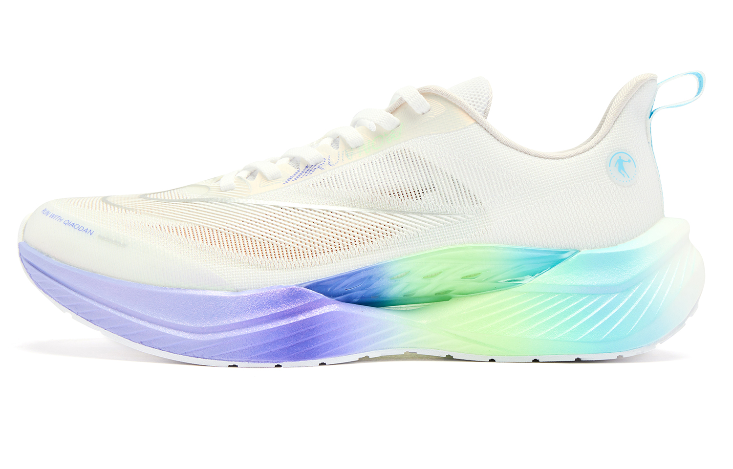 QIAODAN Flying Shadow TEAM3.0 Low top Q KUNGFU PRO Technology Training Running Shoes Men’s White Purple