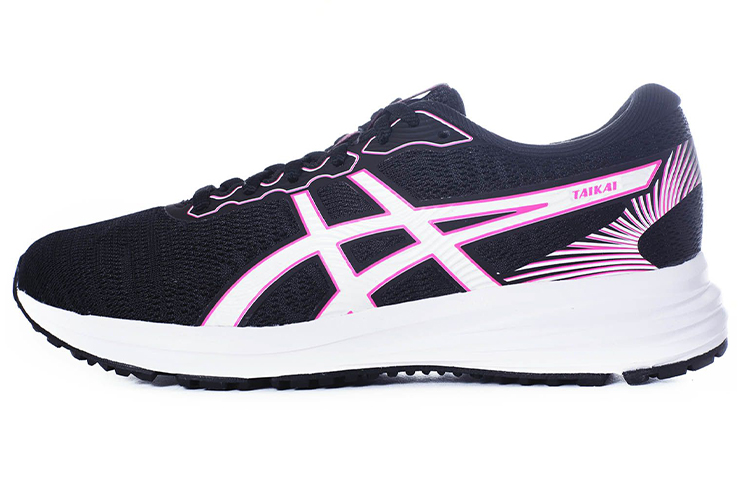 Asics Taikai Abrasion Resistant Breathable Low top Running Shoes Women's Black Pink