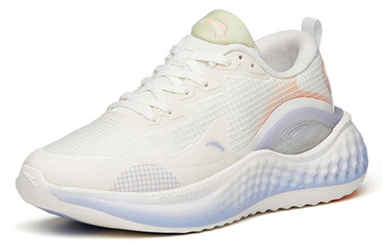 Anta Slip Resistant, Abrasion Resistant, Lightweight Low top Running Shoes Women’s White Yellow