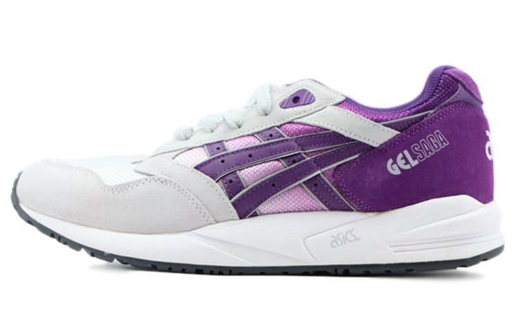 ASICS Gel Saga Running Shoes Men's Low Top Gray/Purple
