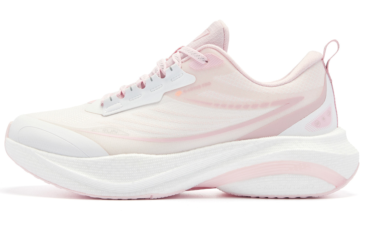 QIAODAN Swiftlet 4.0 Running Shoes Women’s Low Top Frost Pink/Jordan White
