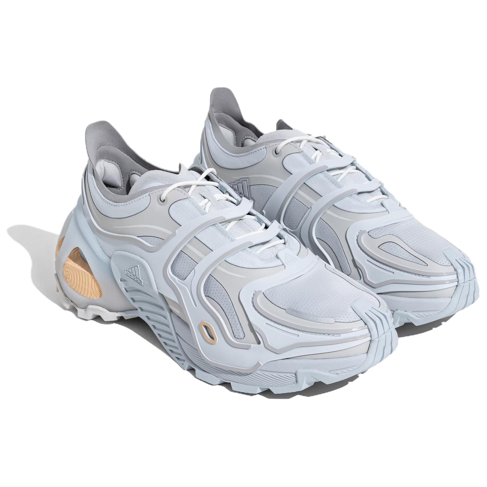 Adidas Wonder Runner Fabric Cushioning Slip Resistant Abrasion Resistant Low top Running Shoes Unisex Blue Gray White