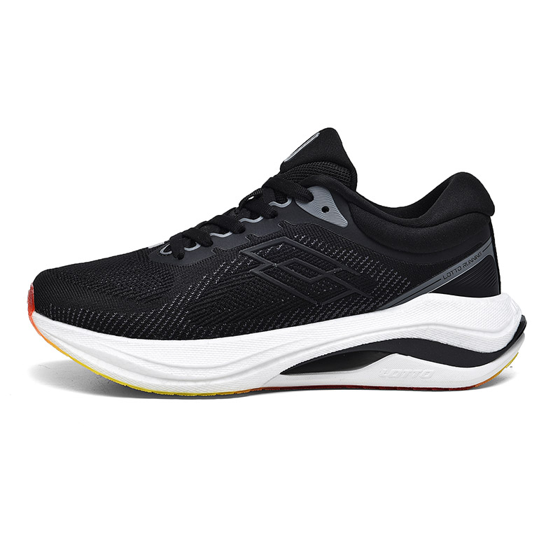 LOTTO Comfortable Fabric Cushioning Slip Resistant Abrasion Resistant Low top Casual Running Shoes Women’s Black White
