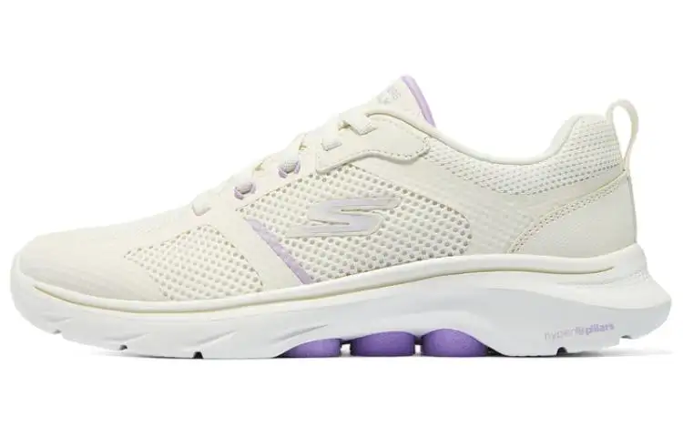 Skechers GO WALK 7 Comfortable Fabric Low top Casual Running Shoes Women's Beige