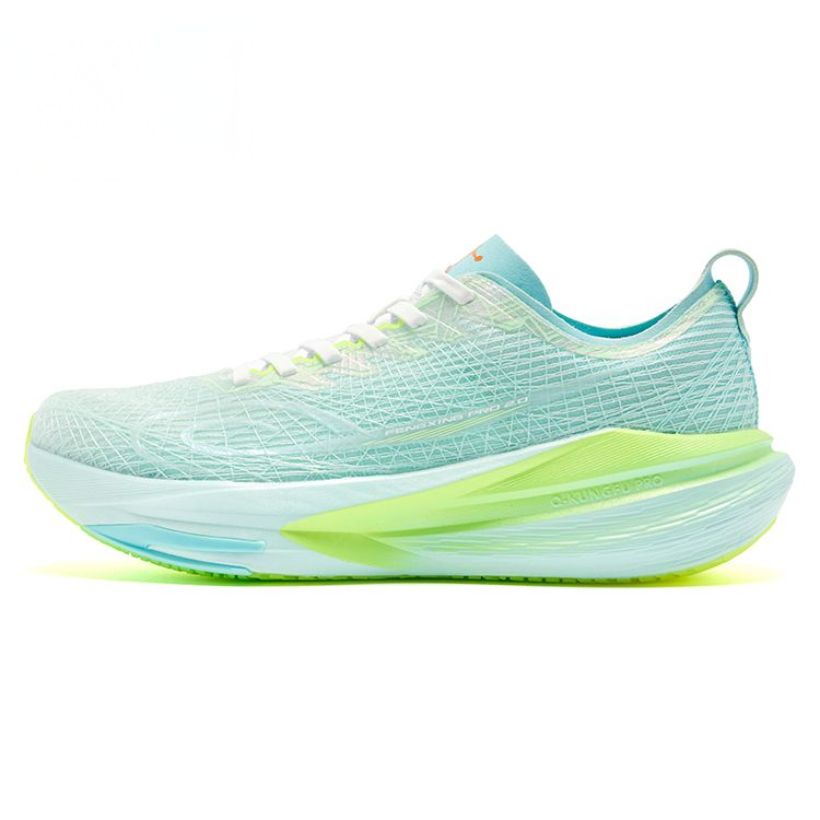QIAODAN Cushioning Breathable Low top Physical Fitness Test & Exam Racing Running Shoes Men’s Cyan