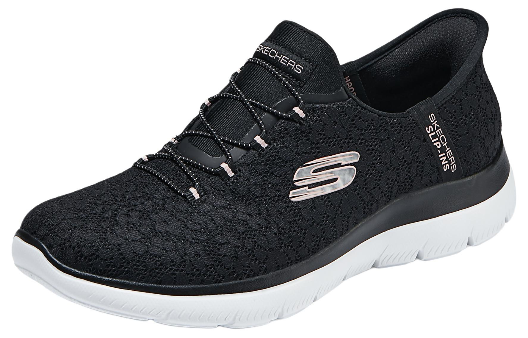 Skechers Hands Free Slip Ins Cushioning Abrasion Resistant Breathable Low top Running Shoes Women’s Black