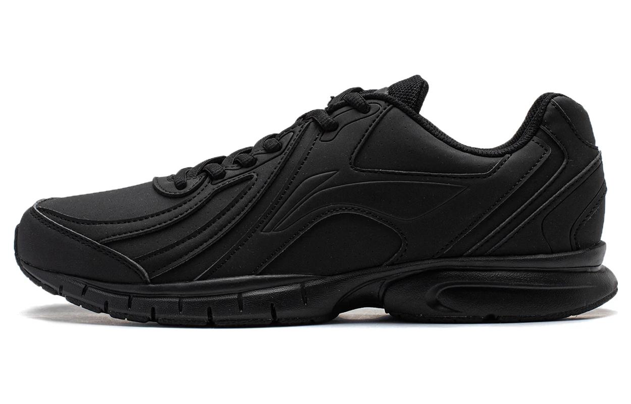 Li Ning Zero March 7th Cushioning Slip Resistant Lightweight Low top Running Shoes Men's Black