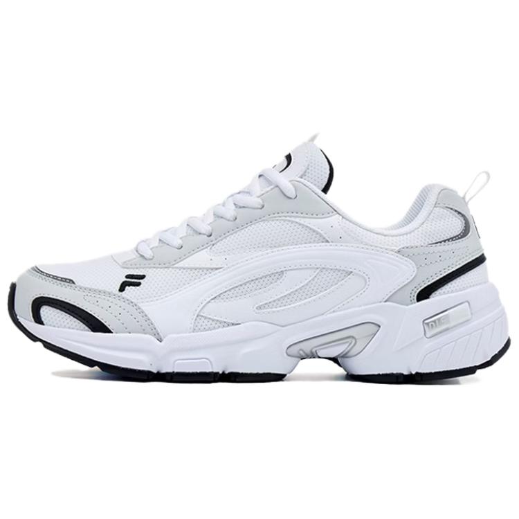 FILA Taurus V3 Abrasion Resistant Cushioning Low top Casual Running Shoes Unisex White Gray