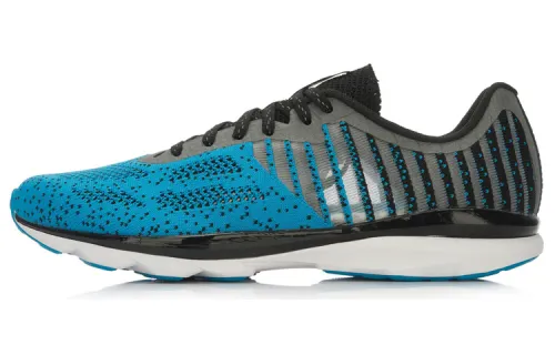 Li Ning Super Light 13 Support Lightweight Breathable Low top Running Shoes Unisex Black Blue