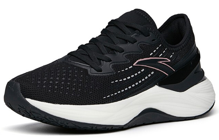 Anta Tron 2.0 Cushioning Slip Resistant Abrasion Resistant Low top Running Shoes Women’s Black White