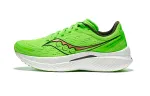 Saucony Cushioning Breathable Low top Carbon Plate Retro Running Shoes Men's Green Gold