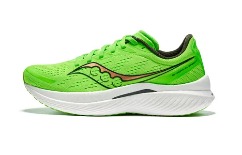 Saucony Cushioning Breathable Low top Carbon Plate Retro Running Shoes Men's Green Gold