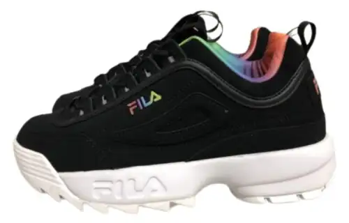 FILA Disruptor II Cushioning Abrasion Resistant Cushioning, Wear Resistant Low top Casual Shoes Women's Black