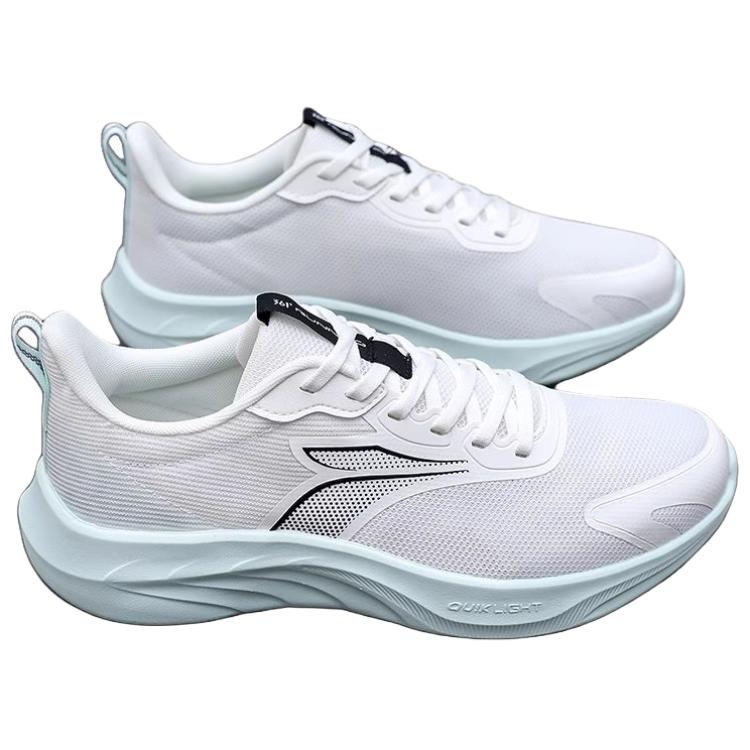 361° Slip Resistant Cushioning Abrasion Resistant Low top Casual Sprint Running Shoes Men’s White Blue