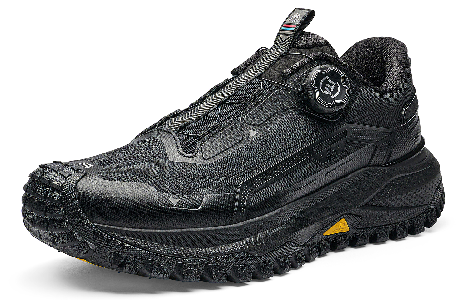 Kappa Abrasion Resistant Slip Resistant Low top Running Shoes Men’s Black/Silver