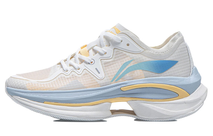 Li Ning WuShi 5S 1.0 Cushioning Slip Resistant Abrasion Resistant Low top Running Shoes Women’s Mist White