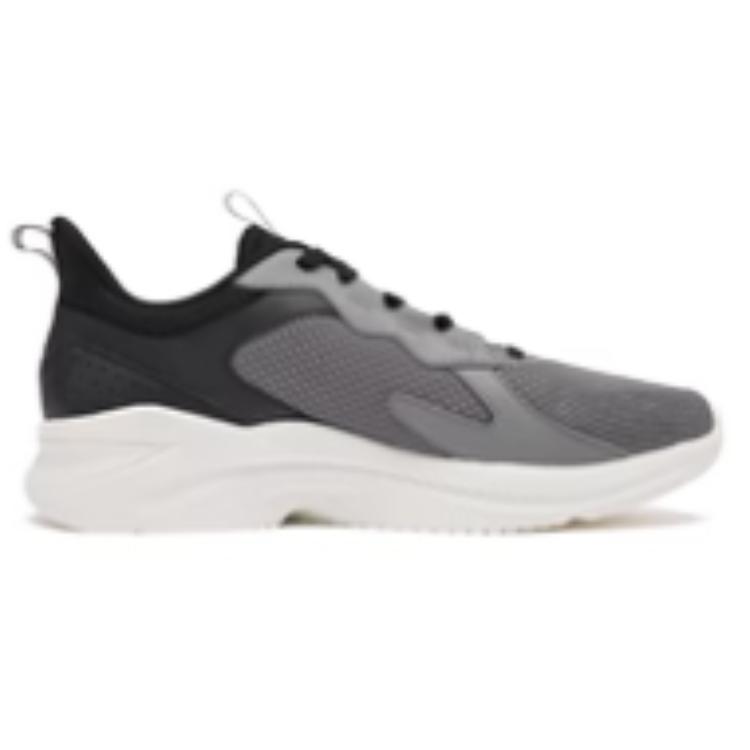 QIAODAN Slip Resistant Abrasion Resistant Low top Running Shoes Men’s Gray White