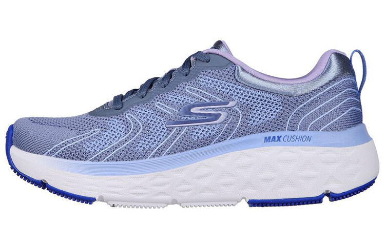 Skechers Skechers Max Cushioning Delta Xingmai comfortable low-top running shoes women's blue and purple