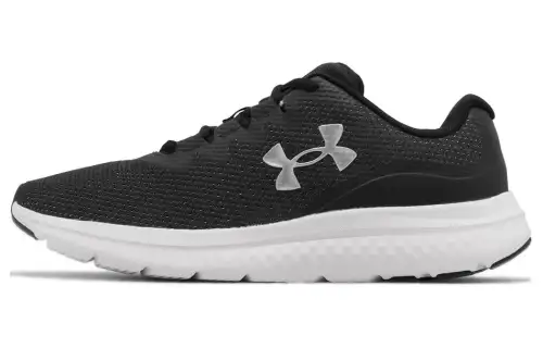 Under Armour Charged Impulse 3 Abrasion Resistant Low top Running Shoes Men's Black White