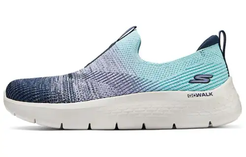 Skechers Go Walk Fle Comfortable Breathable Low top Running Shoes Women's Blue Green