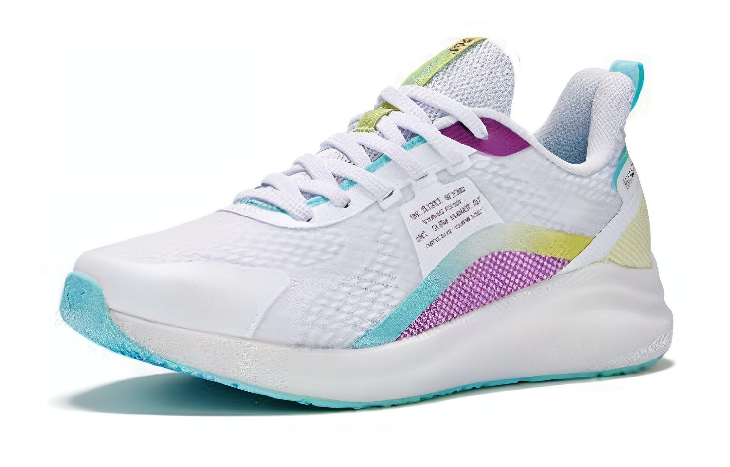 361° Comfortable Cushioning Breathable Cushioning Breathable Low top Running Shoes Women’s White Purple Versatile