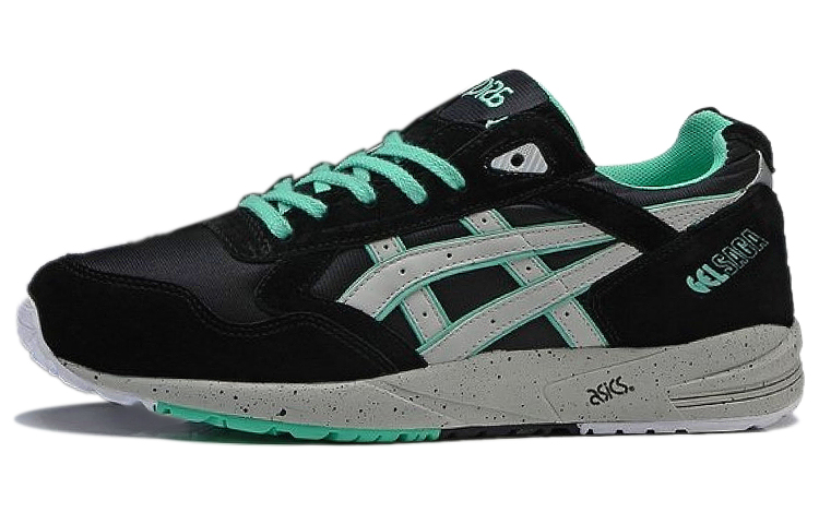 Asics Gel Saga Comfortable Abrasion Resistant Low top Running Shoes Unisex Black Green