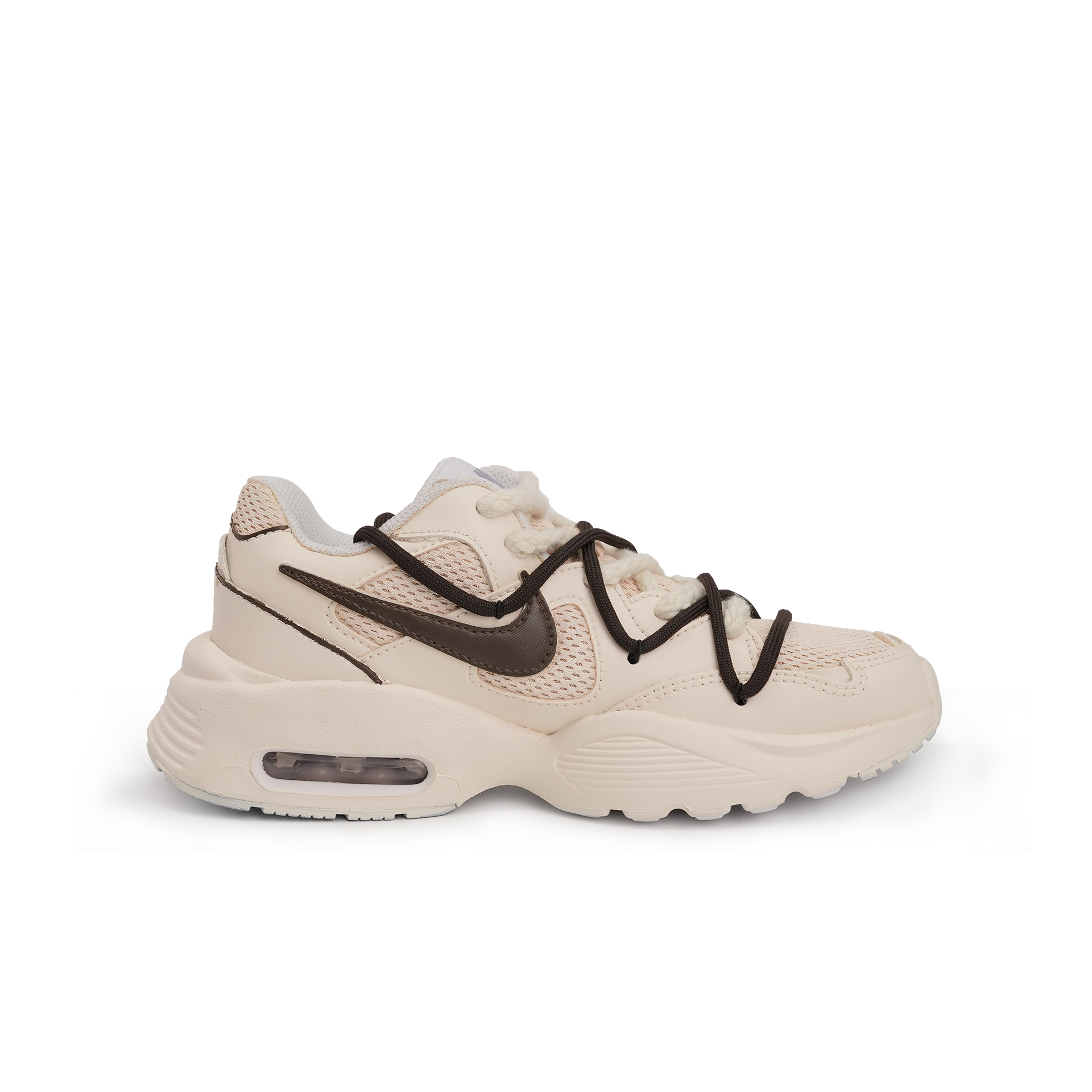 Nike Air Max Fusion Cushioning, Wear Resistant Low top Running Shoes Women’s Brown