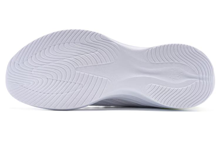 QIAODAN Abrasion Resistant Breathable Slip Resistant Low top Running Shoes Men's White Blue