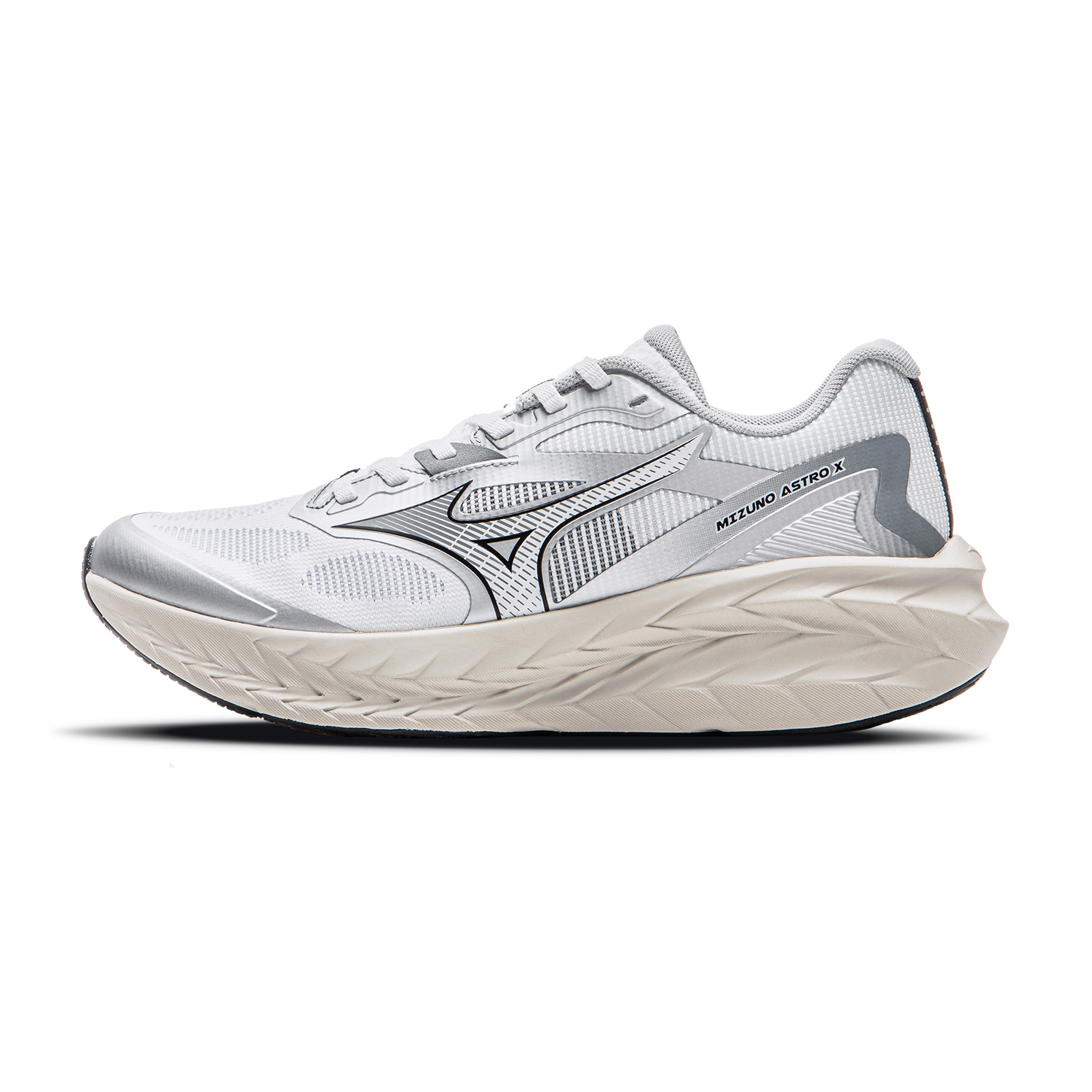 Mizuno ASTRO X Abrasion Resistant Low top Running Shoes Unisex White Silver