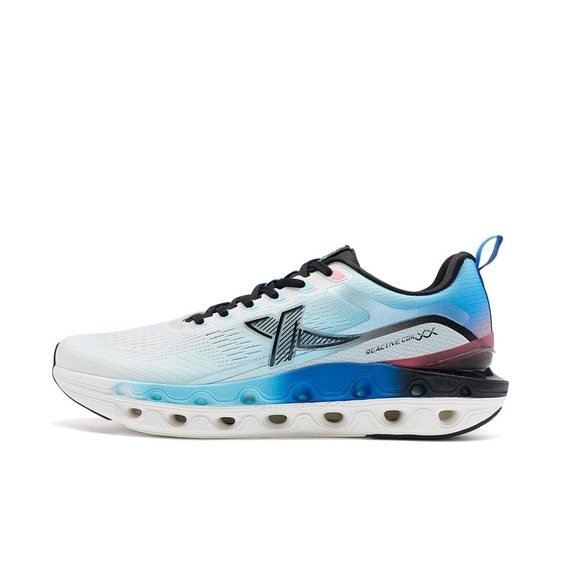 XTEP Cushioning Spin 11 Cushioning Lightweight Breathable Low top Casual Training Running Shoes Men’s White Blue