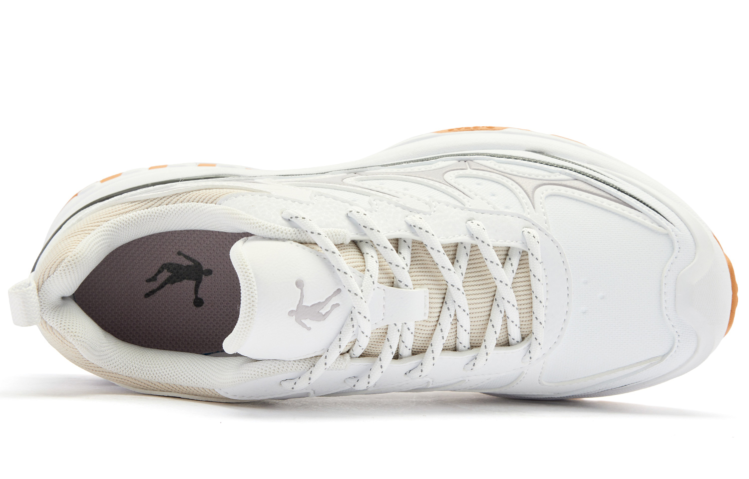 QIAODAN Cushioning Slip Resistant Abrasion Resistant Low top Casual Running Shoes Women’s White Gray