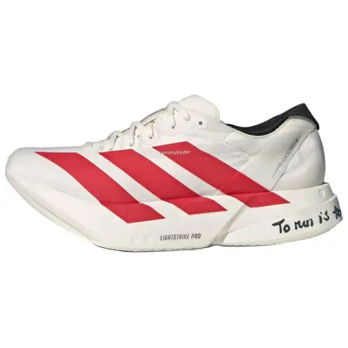 Adidas Adizero Adios Pro 4 Fabric Low top Marathon Long Distance Running Shoes Men's White
