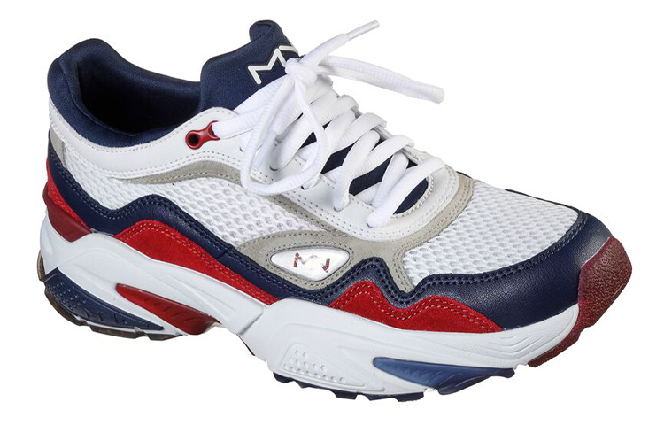 Skechers Kraz Wiley Low Top White/Blue/Red