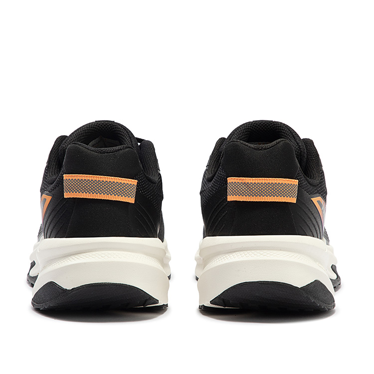 361° Cushioning Slip Resistant Abrasion Resistant Breathable Low top Running Shoes Men’s Black Orange