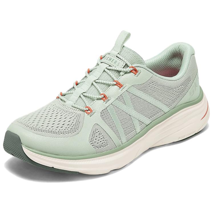 Skechers Cushioning, Wear Resistant Low top Casual Running Shoes Women’s Light Green