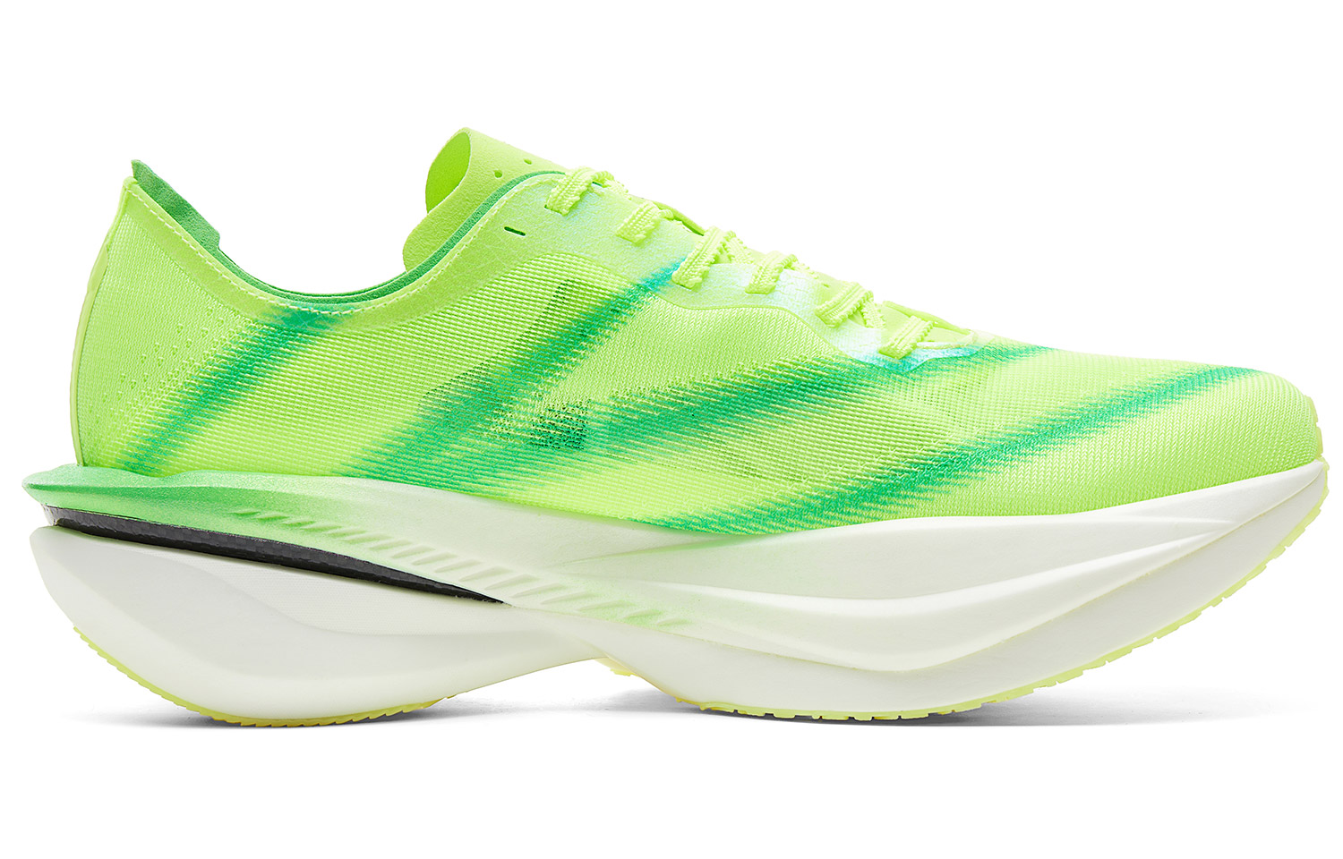 PEAK Cushioning Abrasion Resistant Lightweight Rebound Low Top Marathon Running Shoes Men’s Neon Green