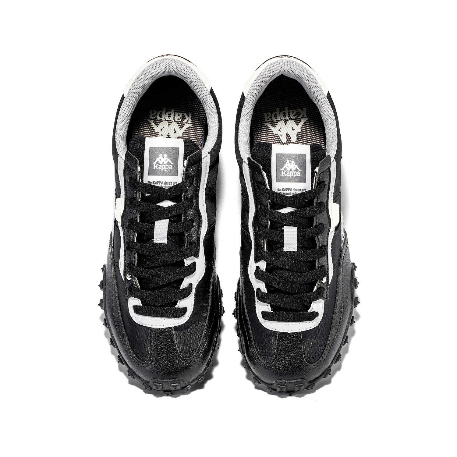 Kappa Lightweight Breathable Lightweight And Breathable Running Shoes Unisex Black White