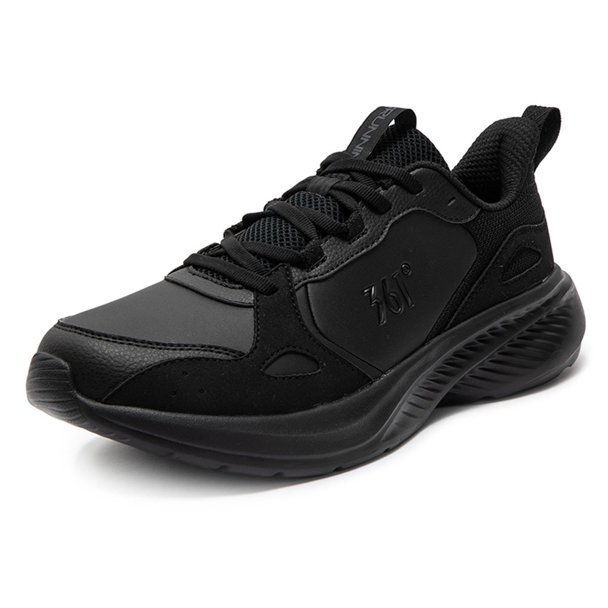 361° Cushioning, Wear Resistant Low top Casual Running Shoes Men’s Black